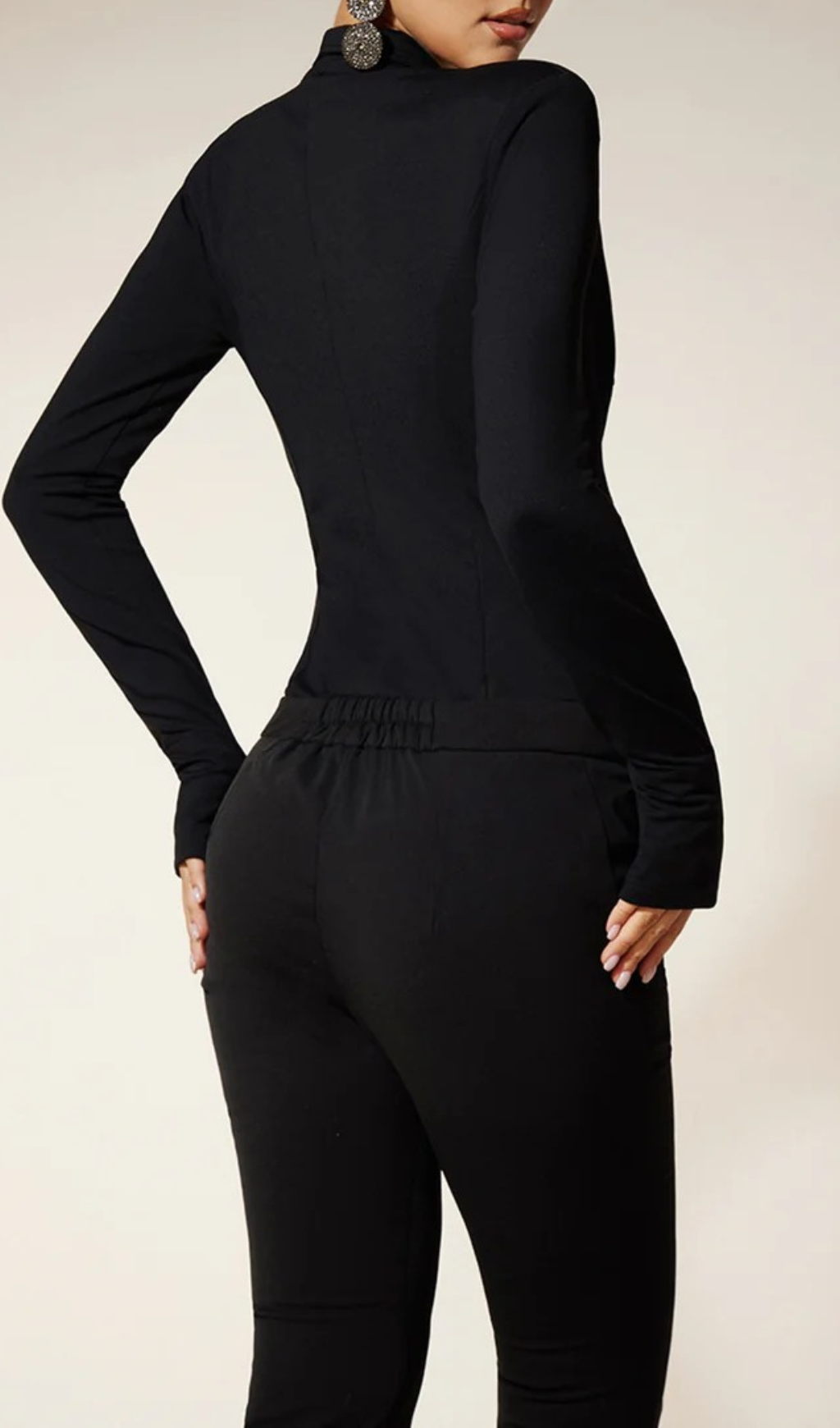 Eirny Women's Double Breasted Blazer Bodysuit - Seamless Professional Style