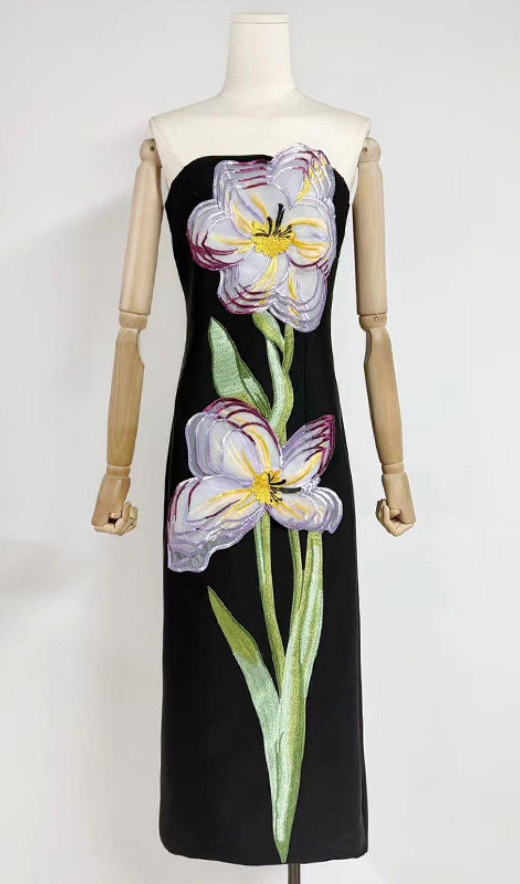 Freddy Strapless Flower Maxi Dress