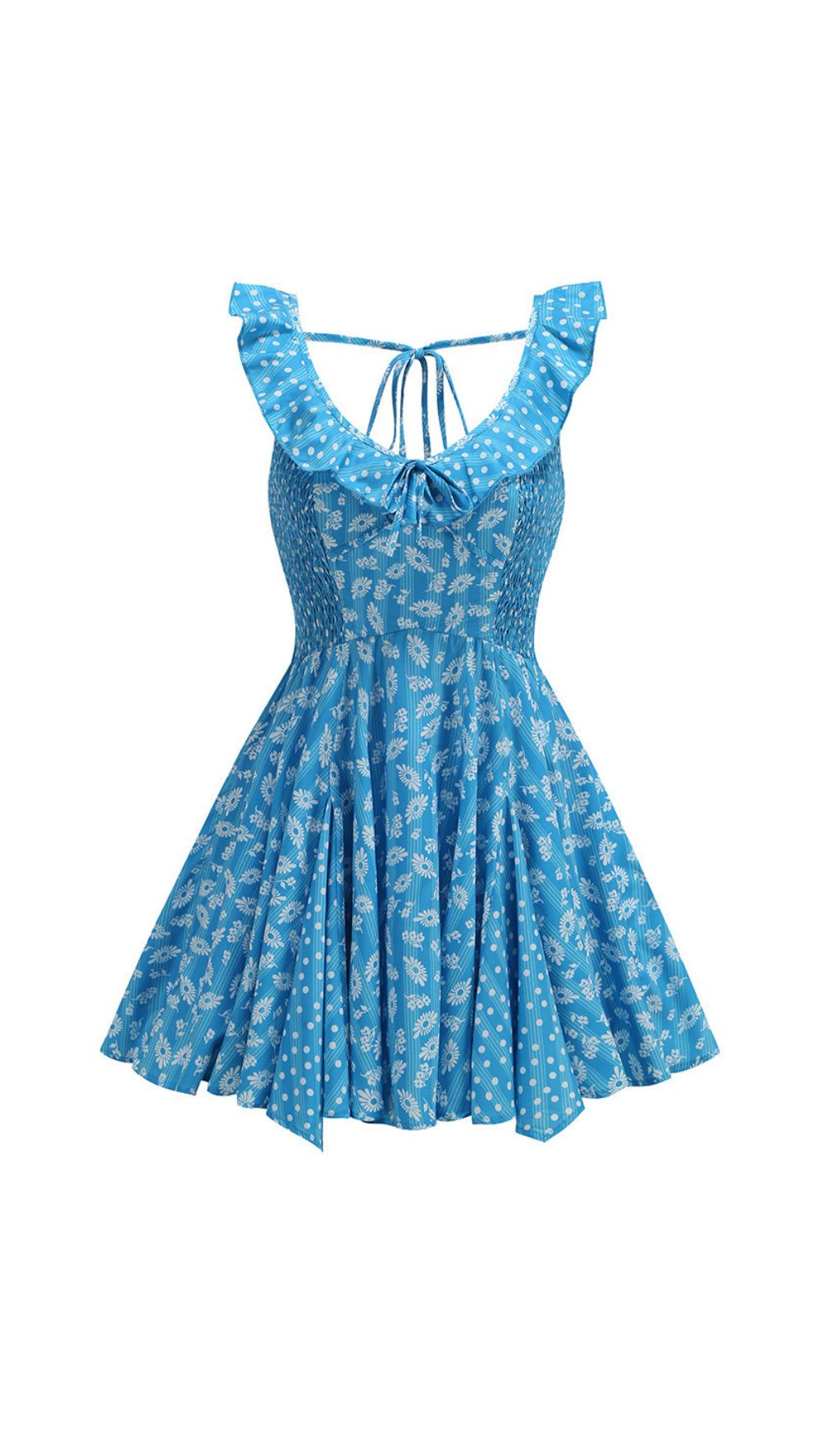 Jalena Blue Floral Mini Dress | Effortless Summer Sundress for Women