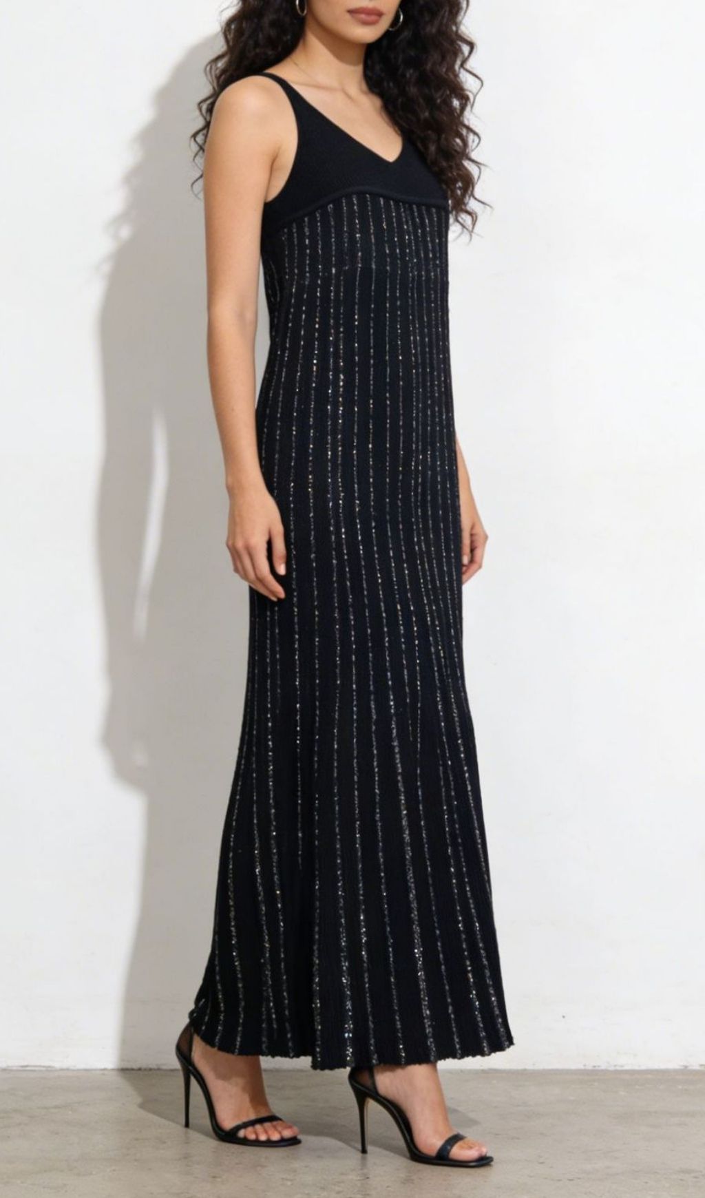 Kensey Striped Strappy Knit Maxi Dress - Effortless Summer Elegance