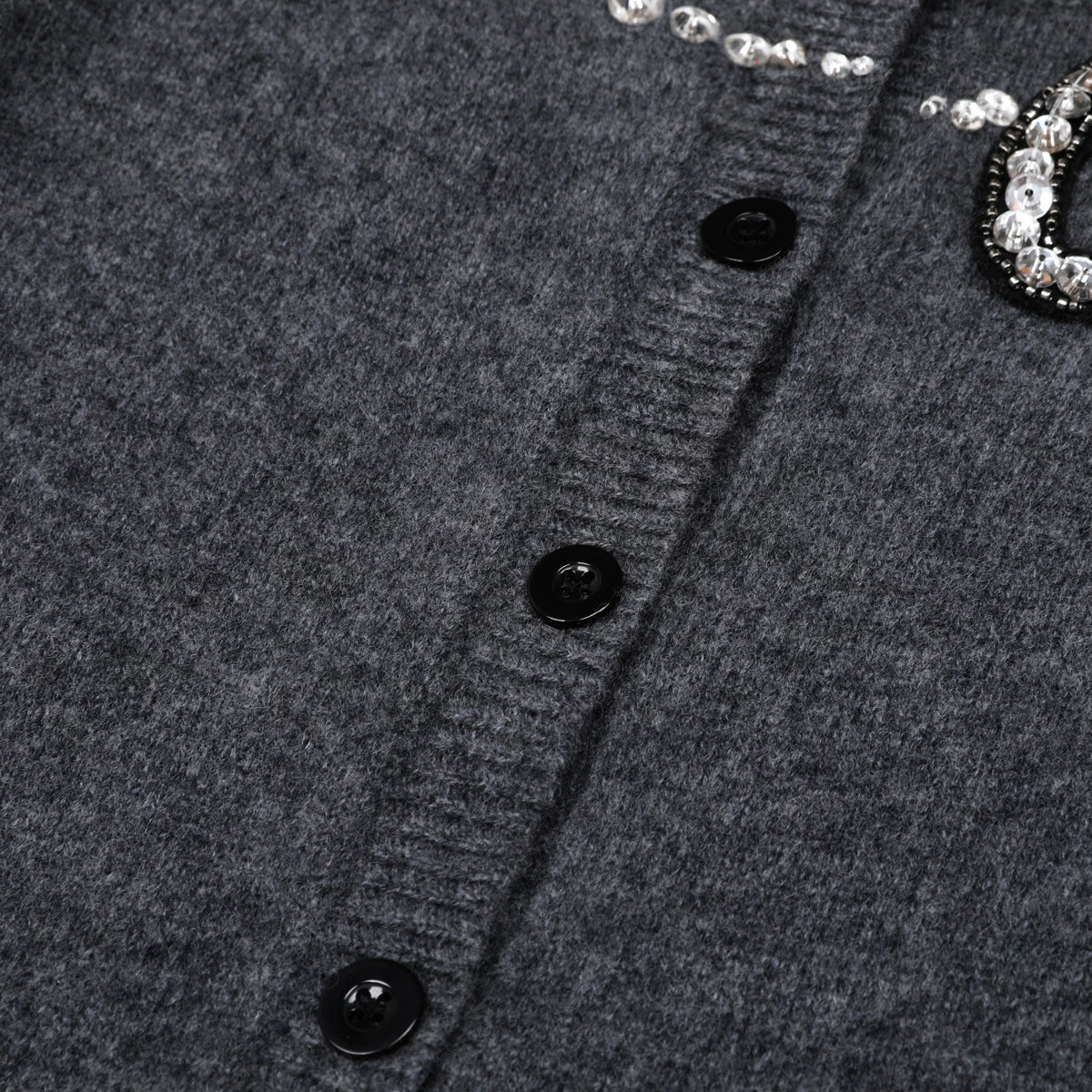 Jordana Embellished Knit Cardigan with Pearl & Crystal Bow