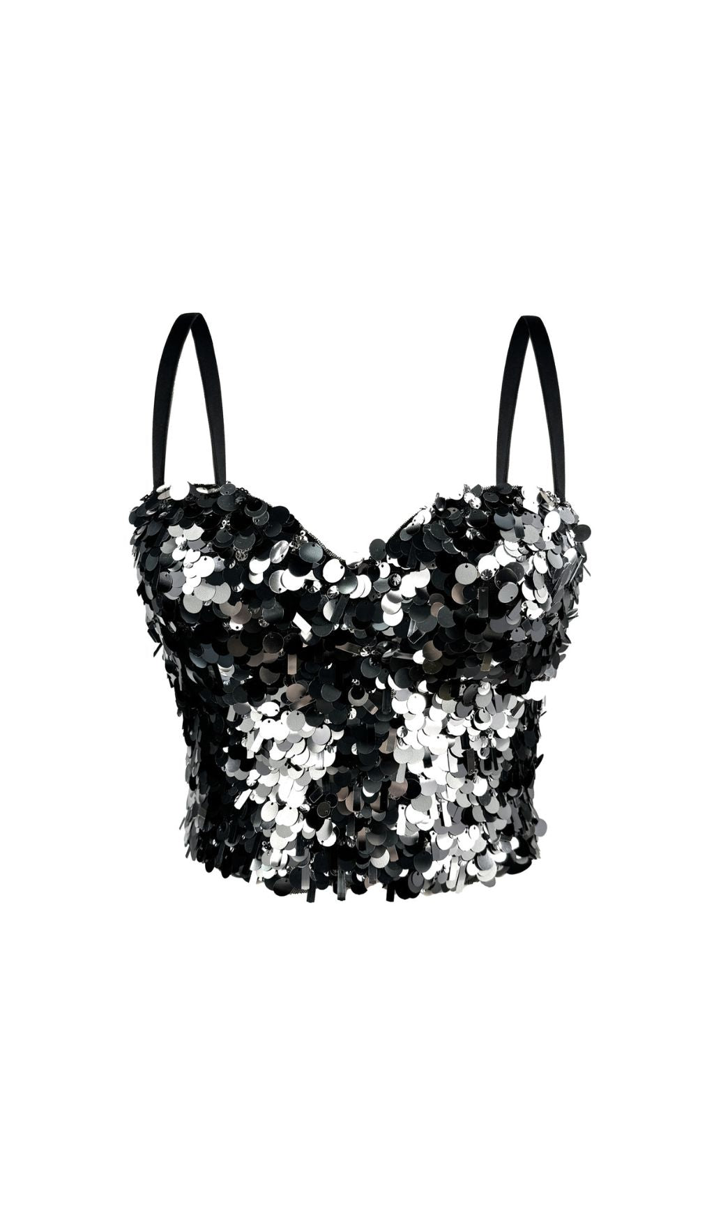 Gitte Sequin Crop Top