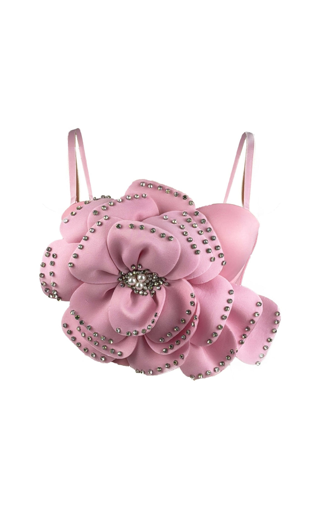 Clara Flower Rhinestone Top