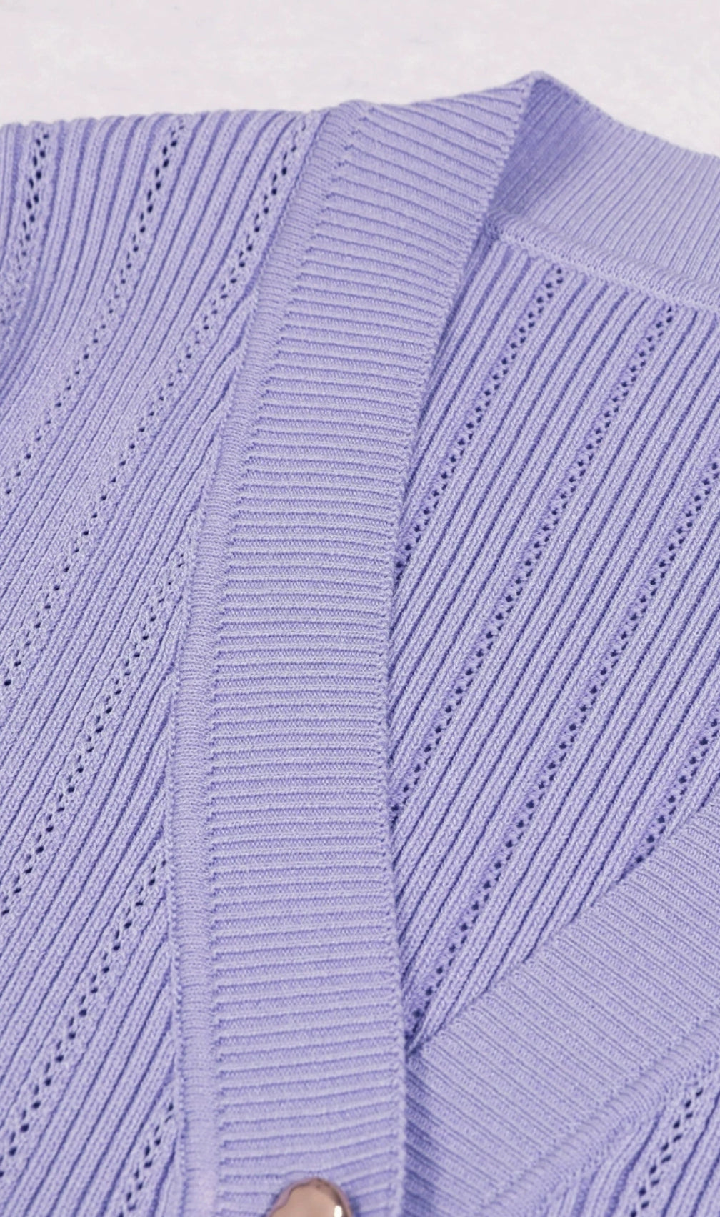 Eduardo Purple V-Neck Midi Dress