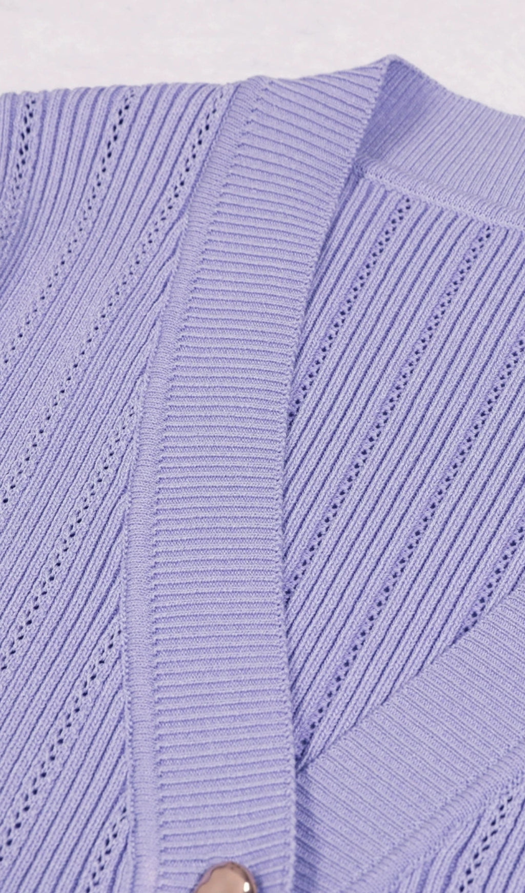 Eduardo Purple V-Neck Midi Dress