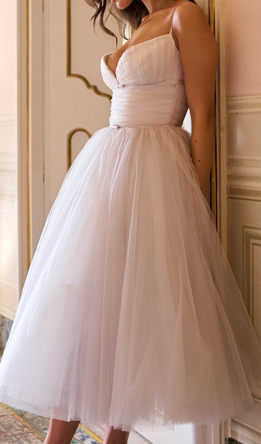 Diellza Mesh Midi Dress