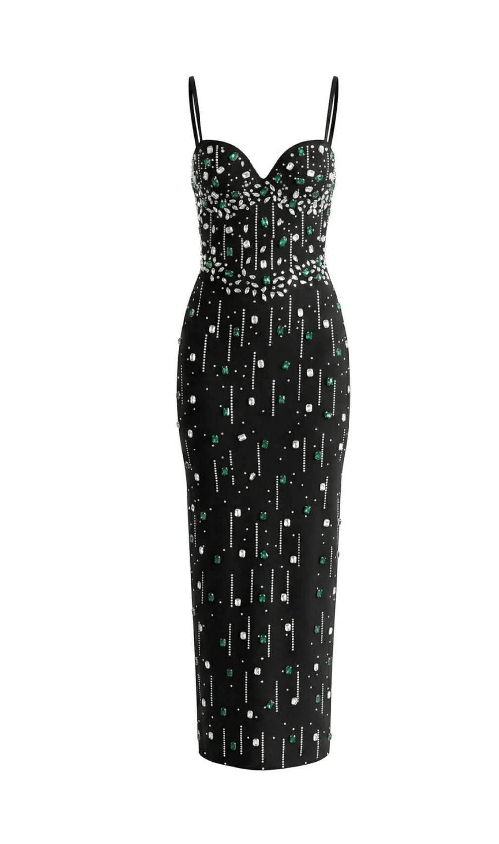 Keyra Sparkling Diamante Bandage Maxi Dress | Elegant Evening Gown