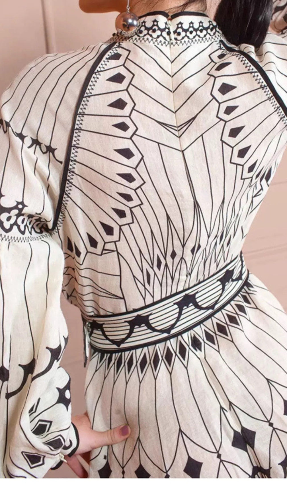 Camryn Long Sleeve Printed Mini Dress