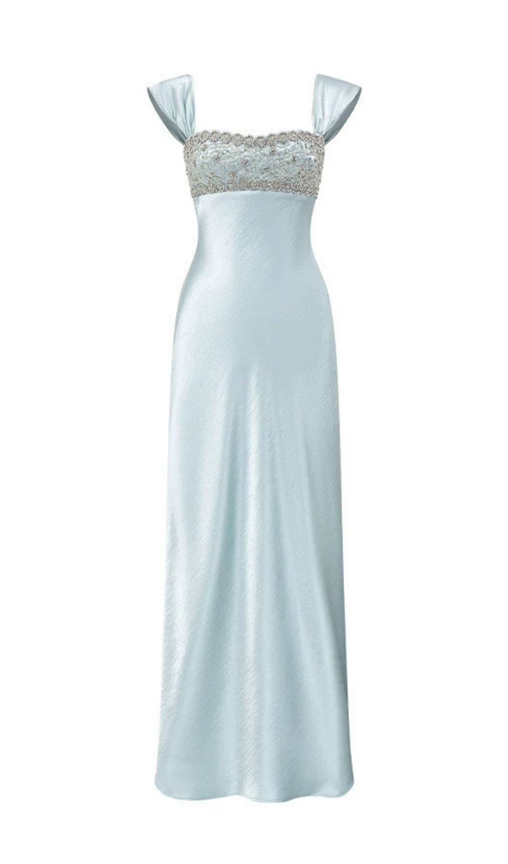 Katoka Blue Embellished Strappy Maxi Dress - Glamorous Formal Gown for Galas & Weddings