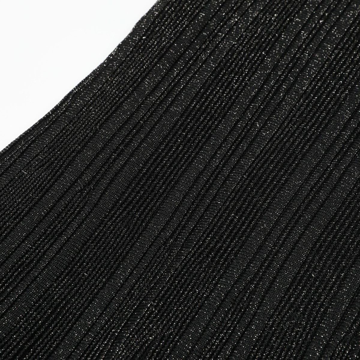 Kiandra Shimmering Black Knit Maxi Dress - Effortless Glamour & Comfort