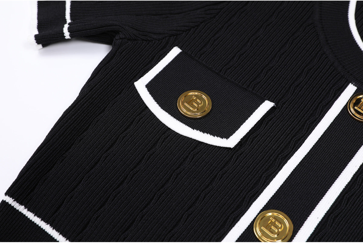 Gretel Button Knit Midi Dress