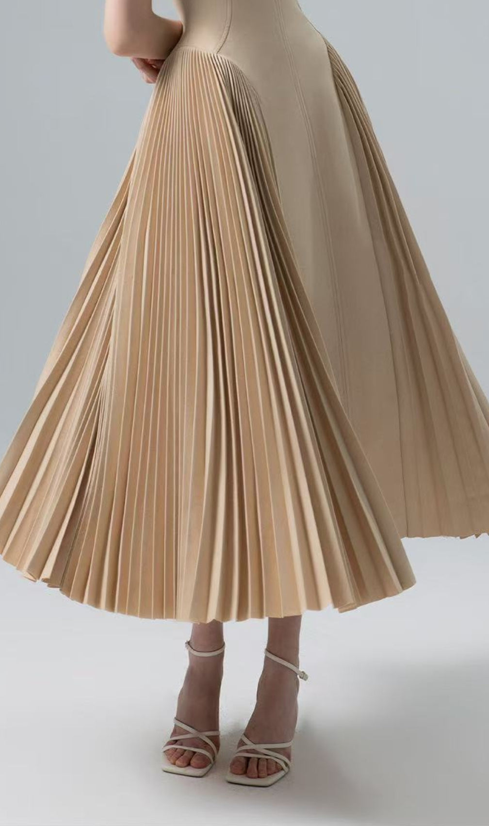 Duarte Pleated Midi Dress
