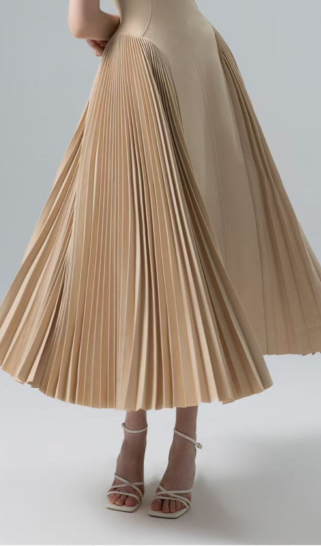 Duarte Pleated Midi Dress