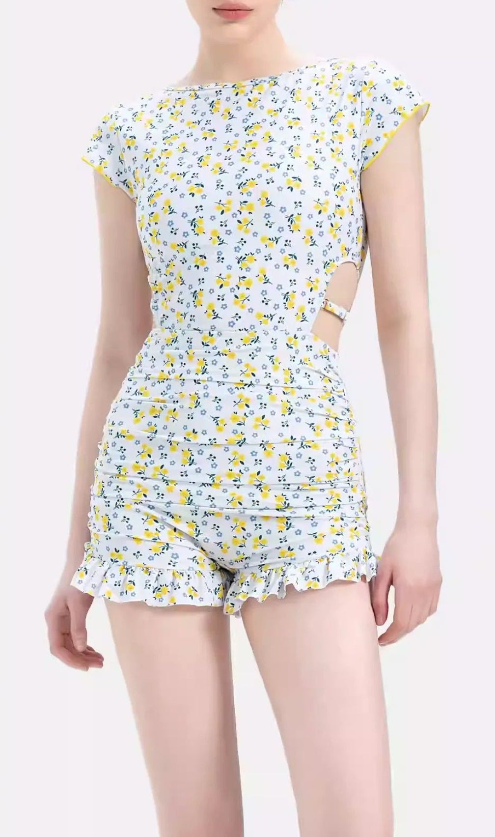Gemini Floral Printed One-Piece Swimsuit