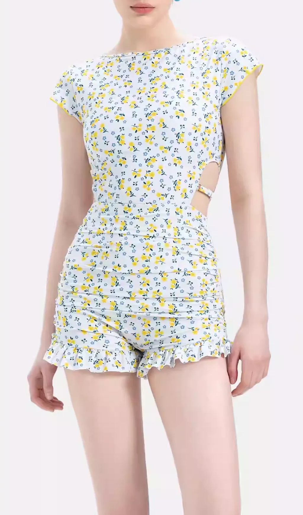 Gemini Floral Printed One-Piece Swimsuit