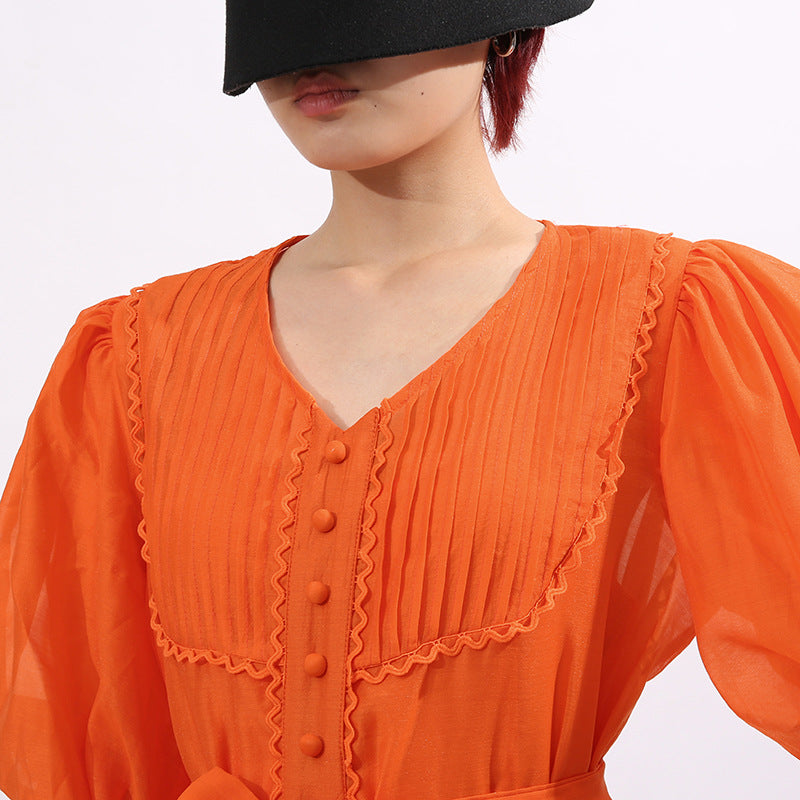 Fausto Puff Sleeve Maxi Dress