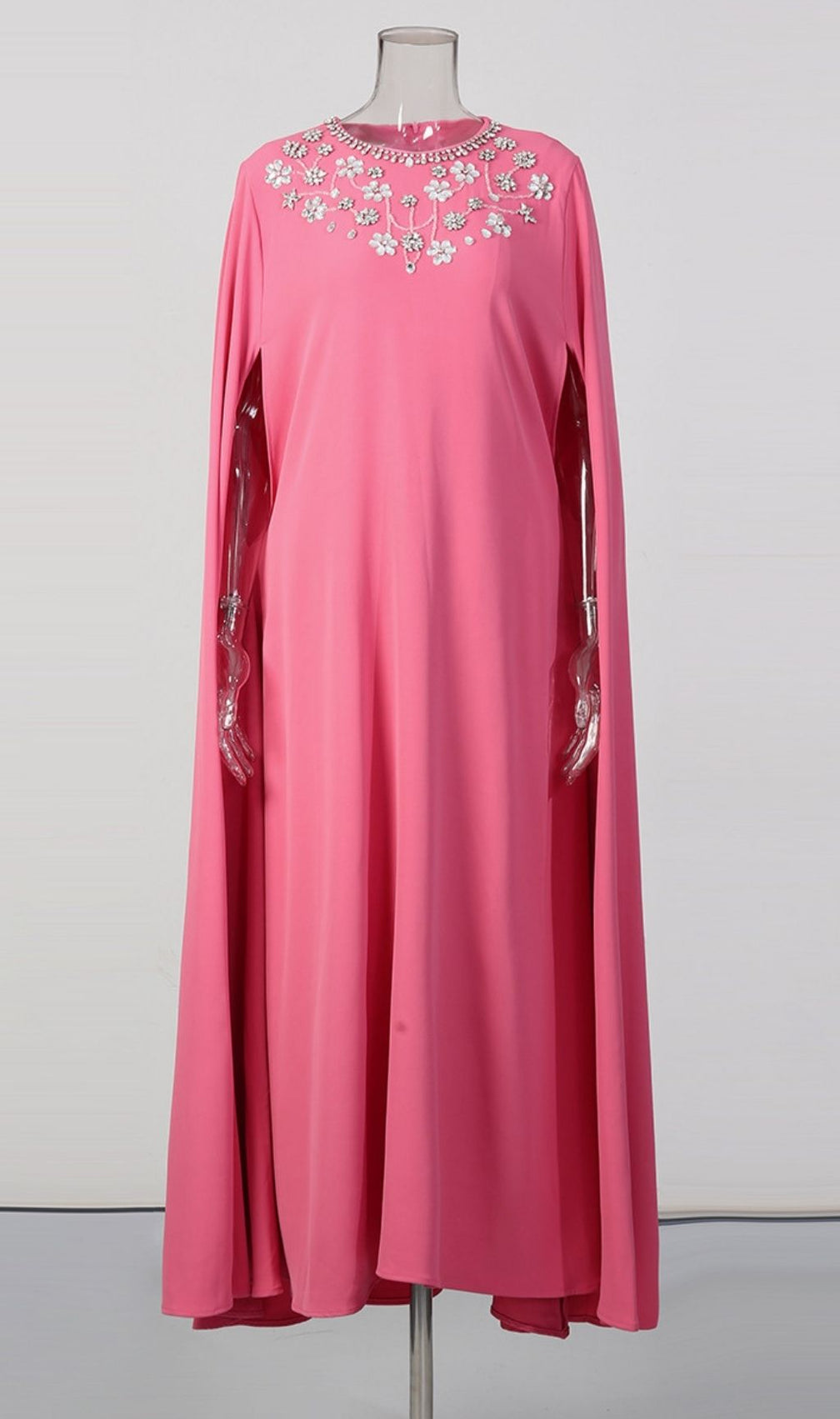 Ladee Pink Diamante Maxi Dress