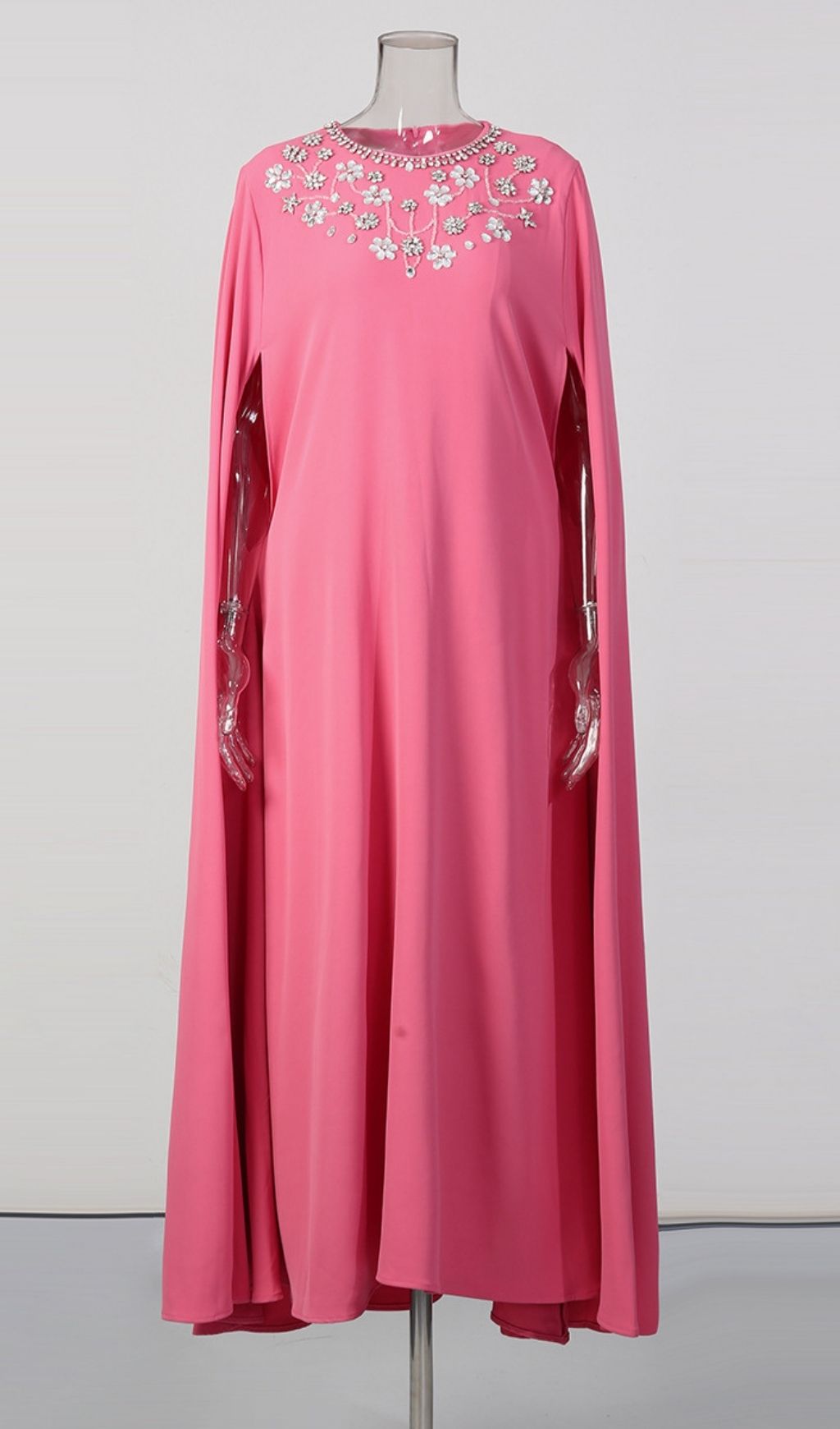 Ladee Pink Diamante Maxi Dress