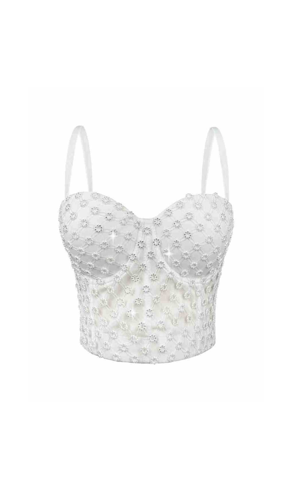 Griet Beaded Crop Top