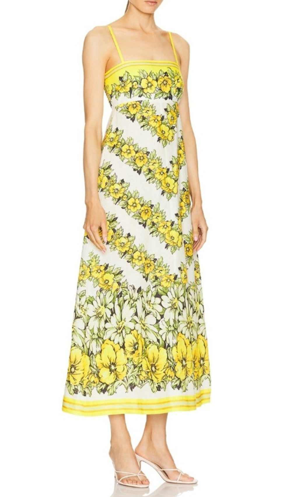 Blaire Strappy Floral Printed Midi Dress