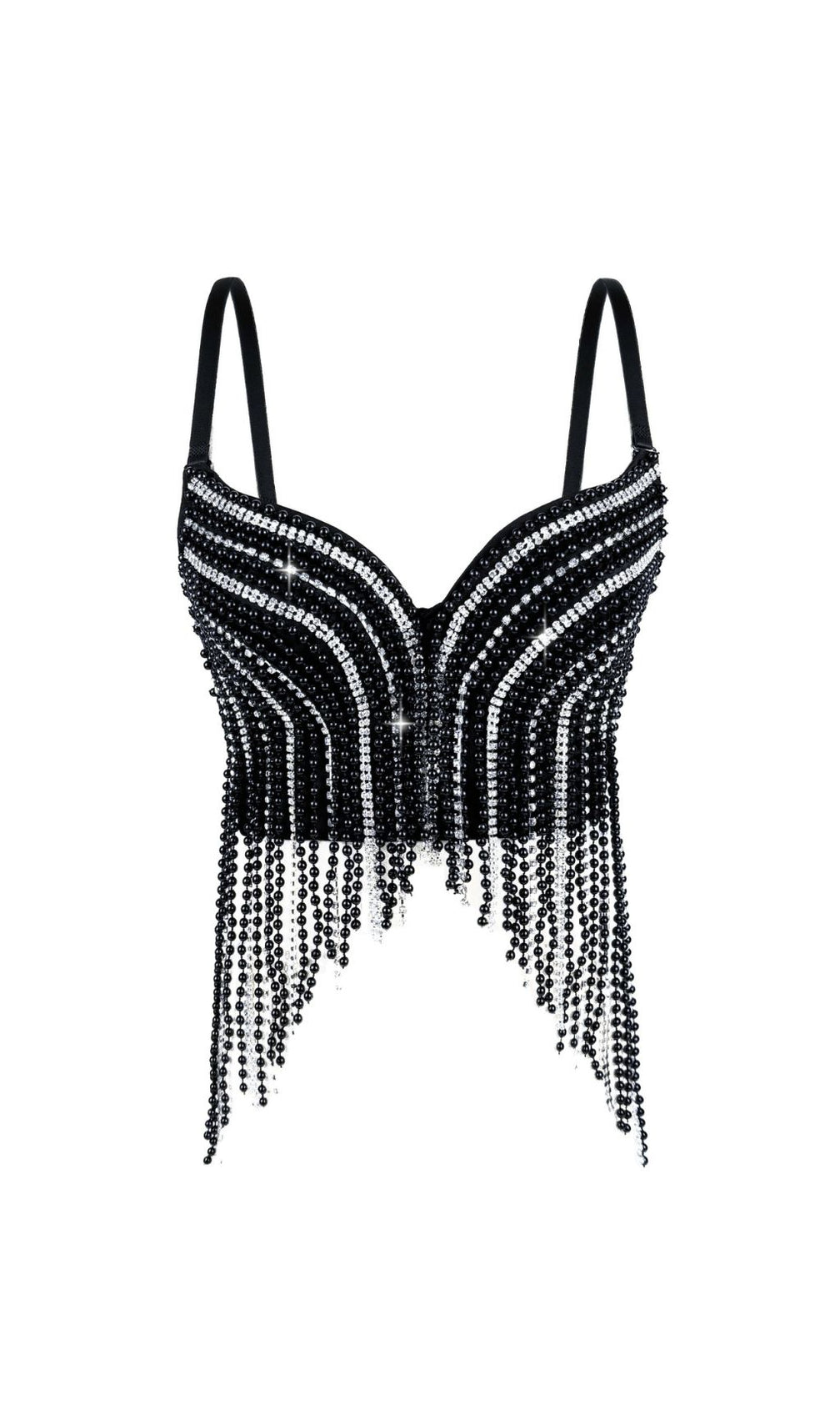 Gencho Diamante Beaded Top