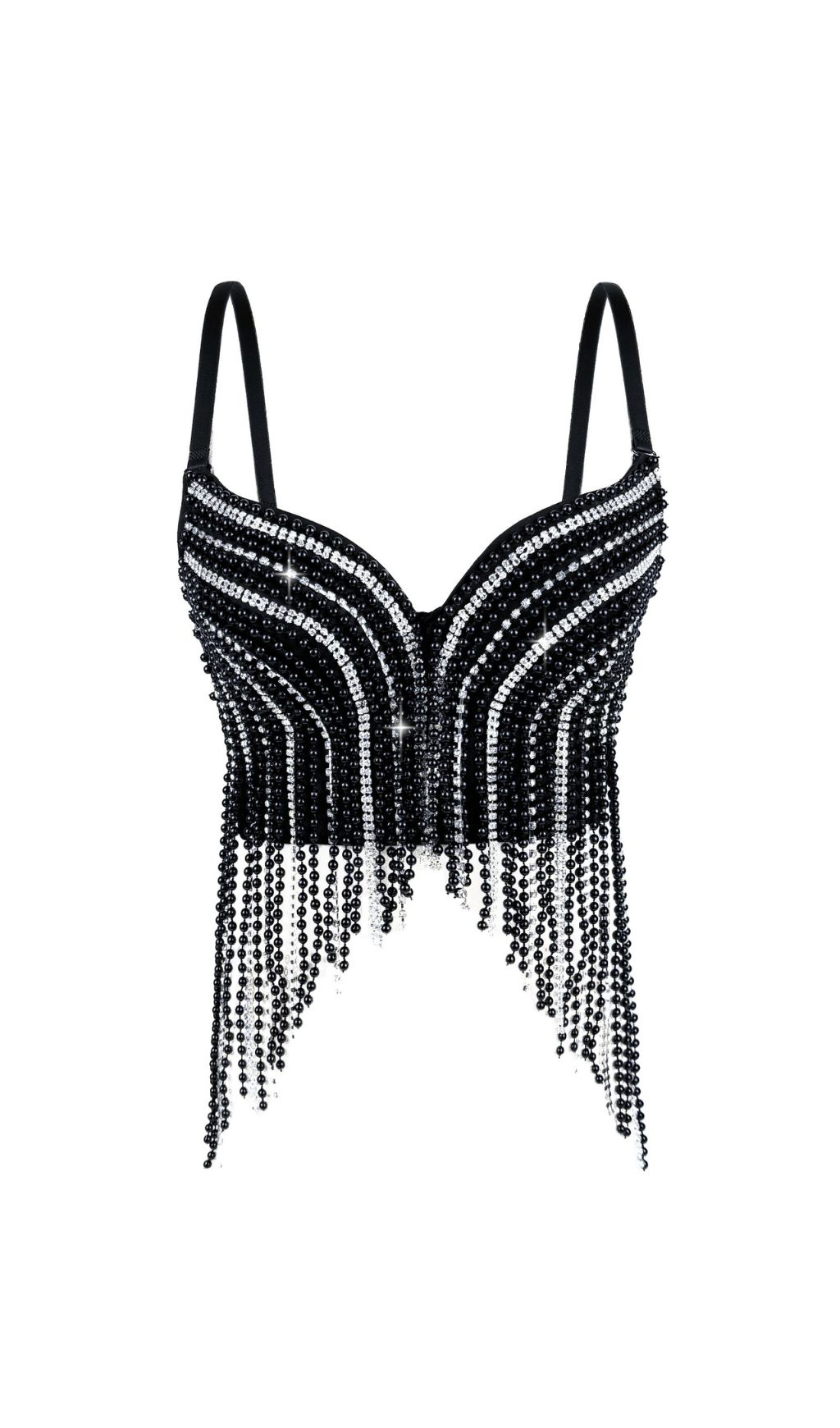 Gencho Diamante Beaded Top