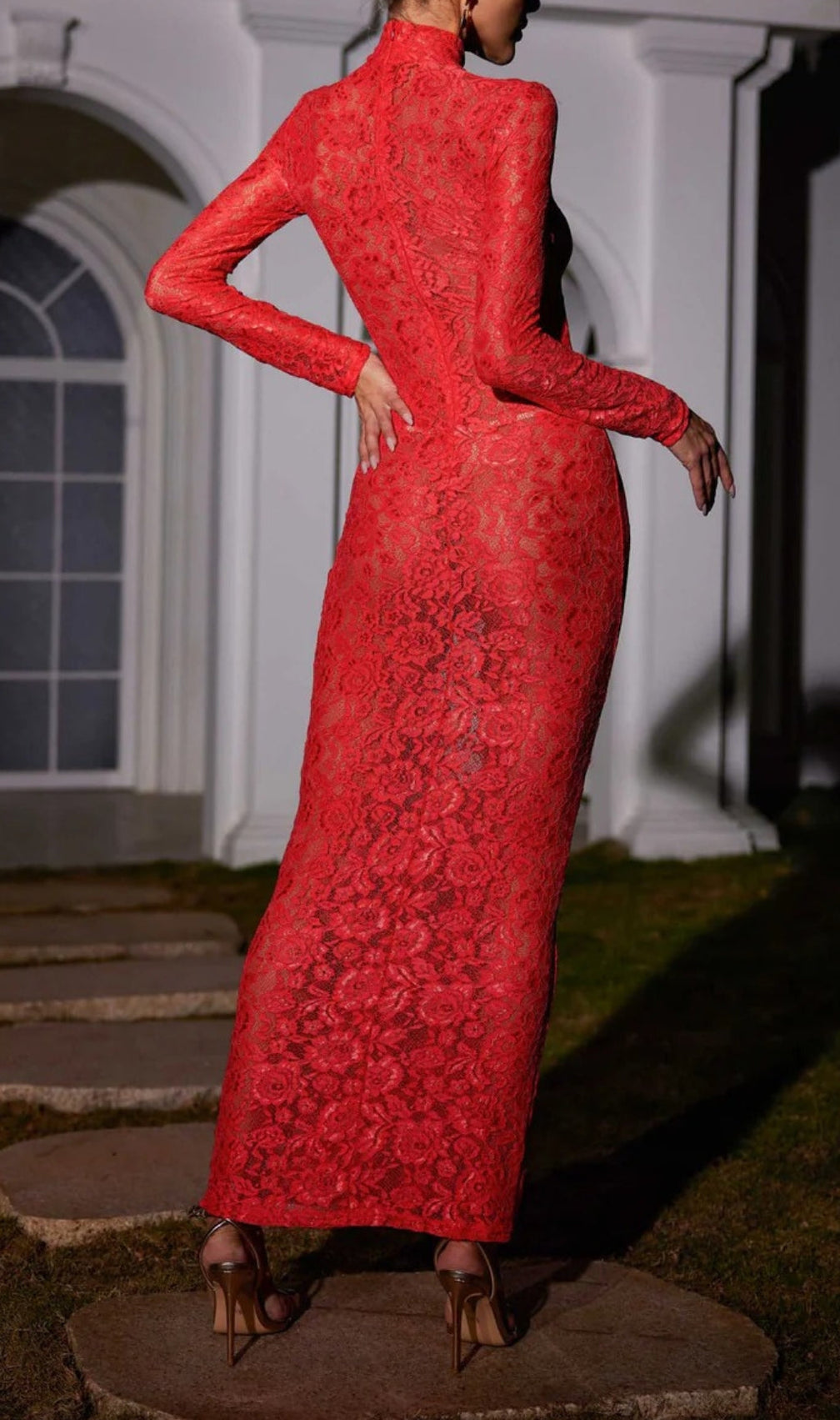 Agrippina Long Sleeve Lace Maxi Dress