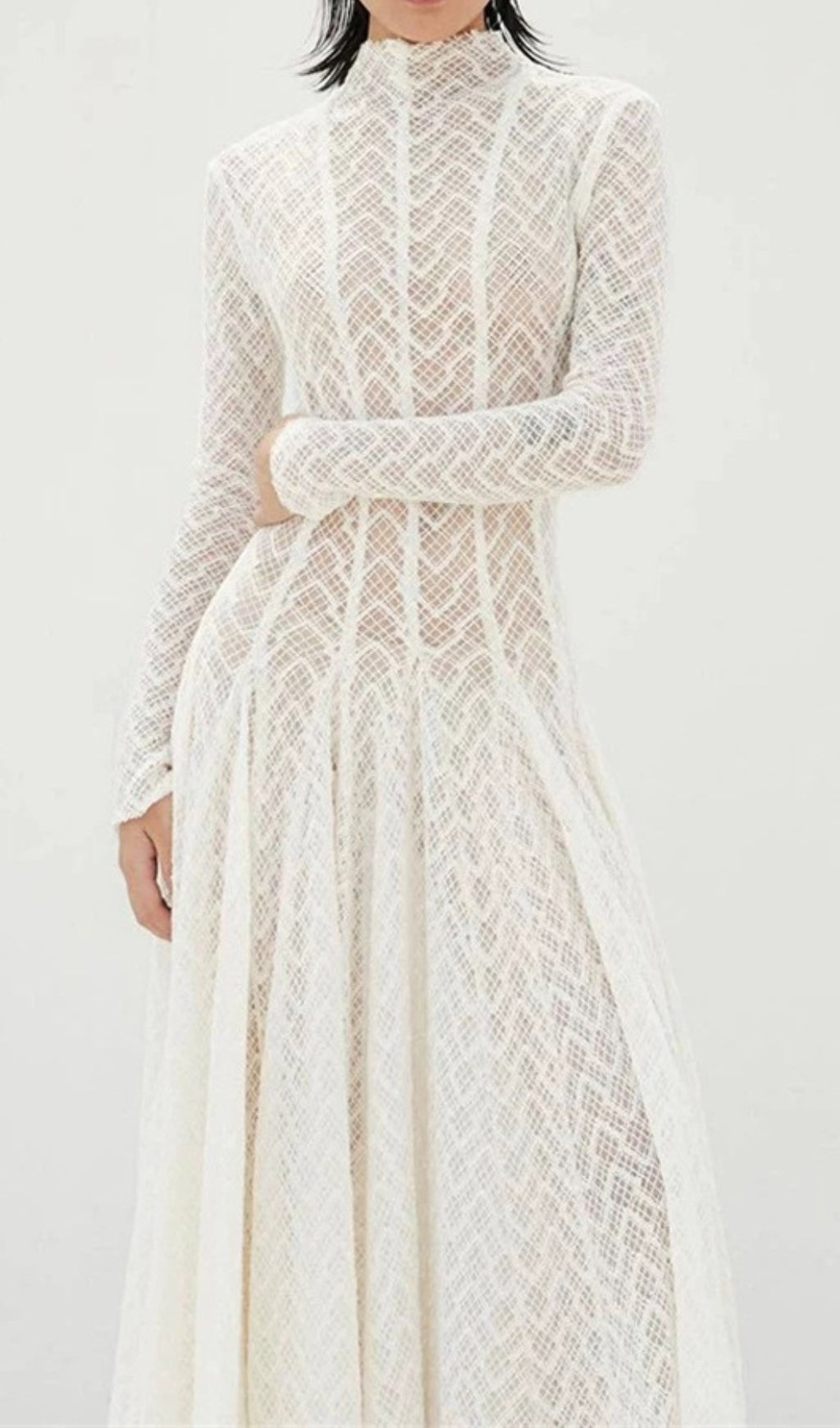 Dalise White Long Sleeve Maxi Dress