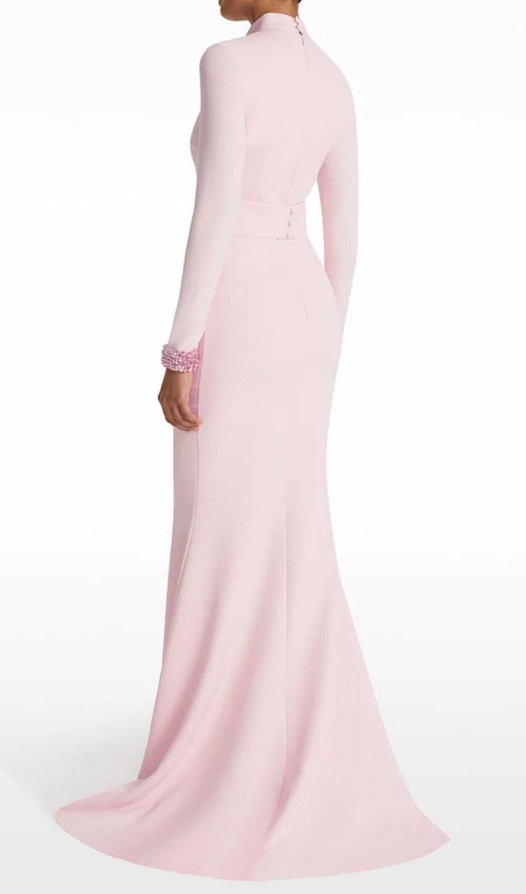 Euleta Sequin Embellished Long Sleeve Gown