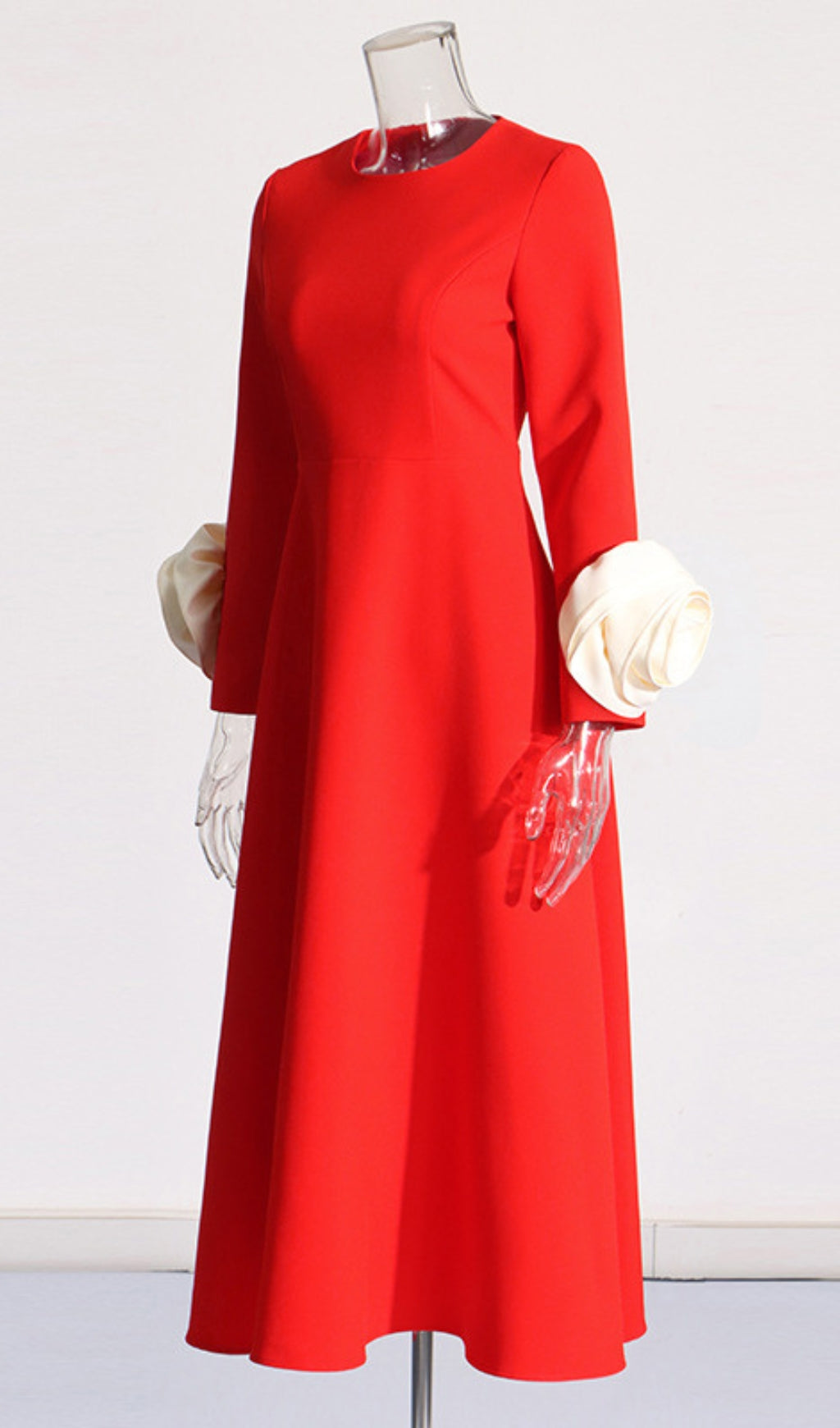 Alyvia Flower Embellished Midi Dress