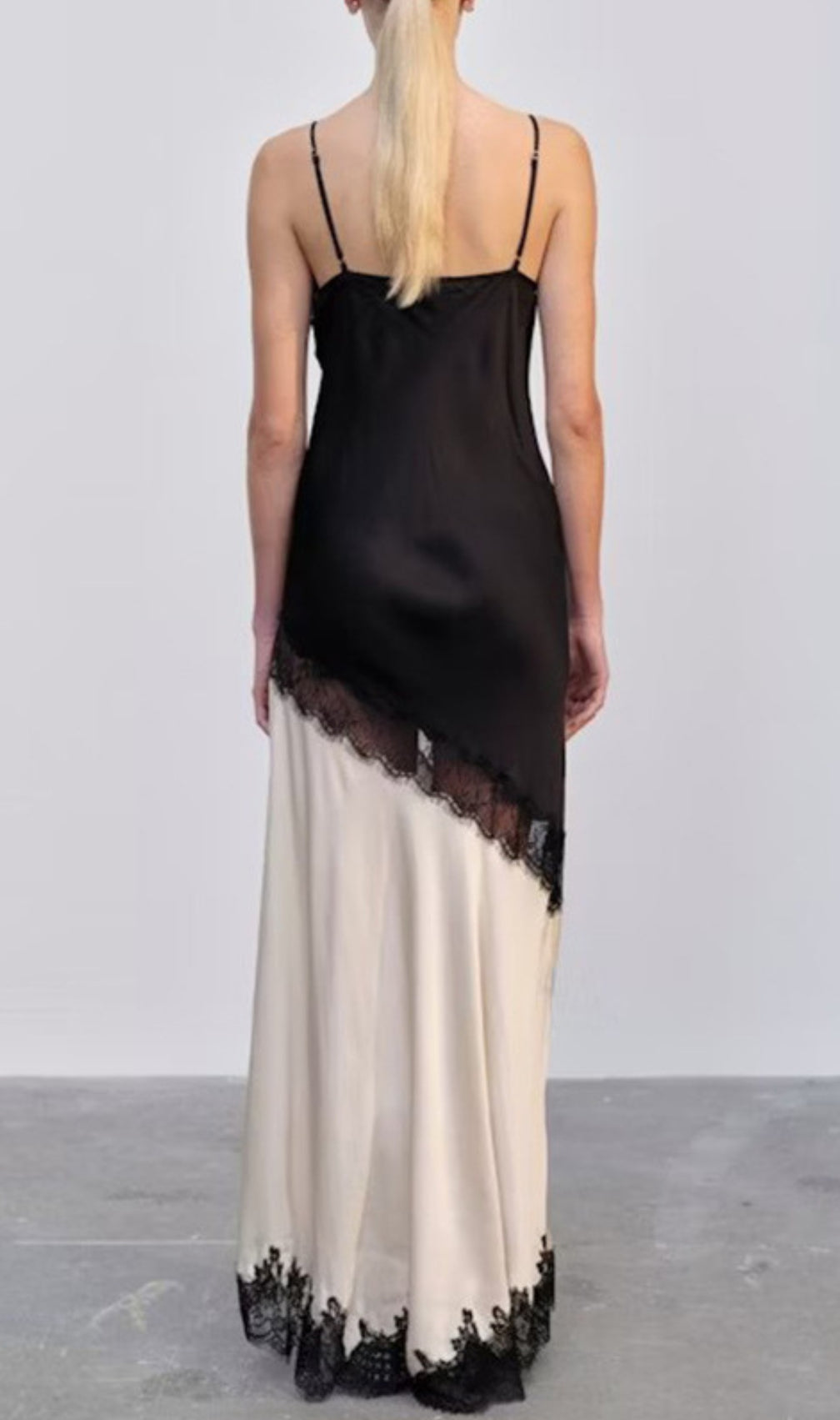 Easter Black Lace Maxi Dress