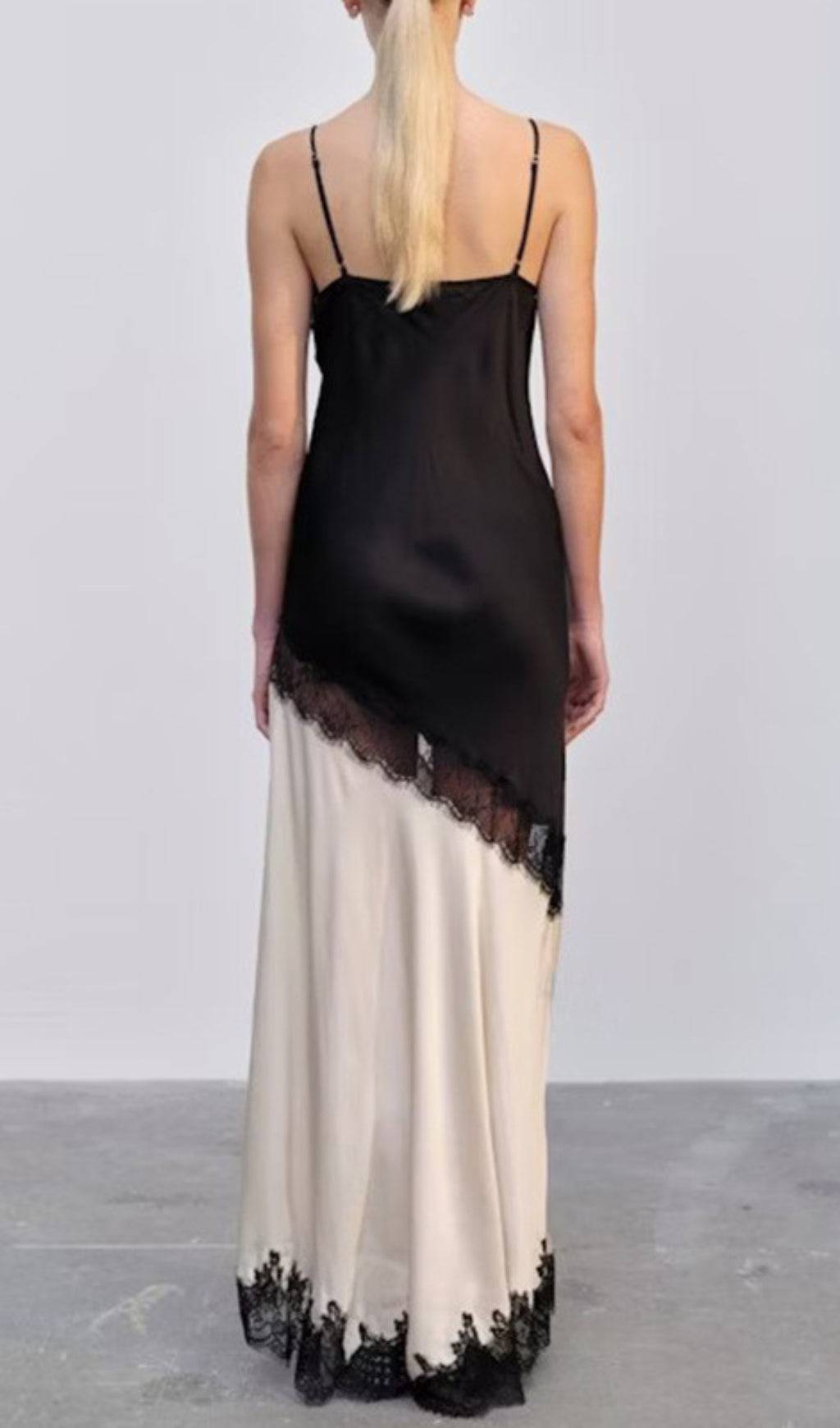 Easter Black Lace Maxi Dress