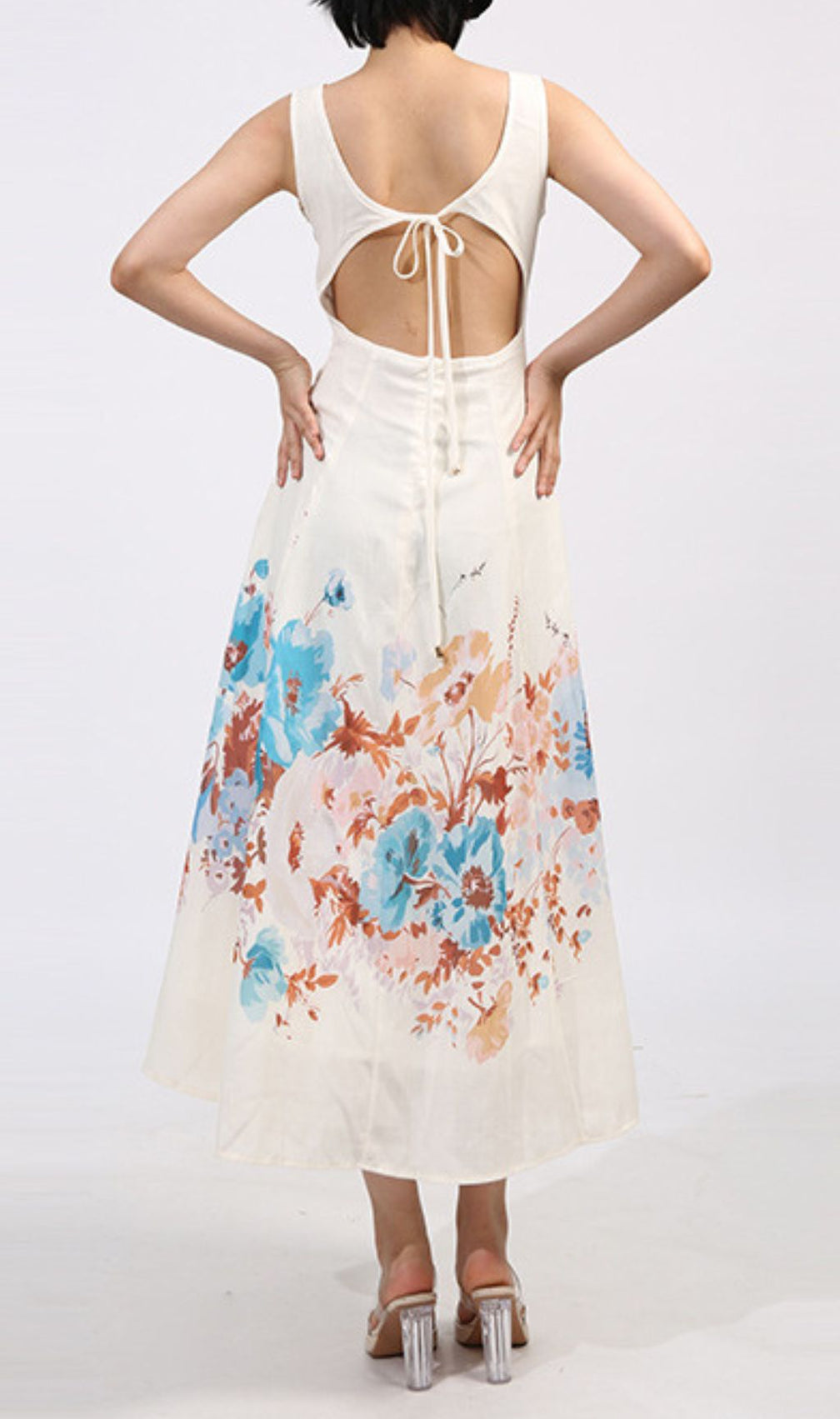 Genoveva Floral Printed Midi Dress