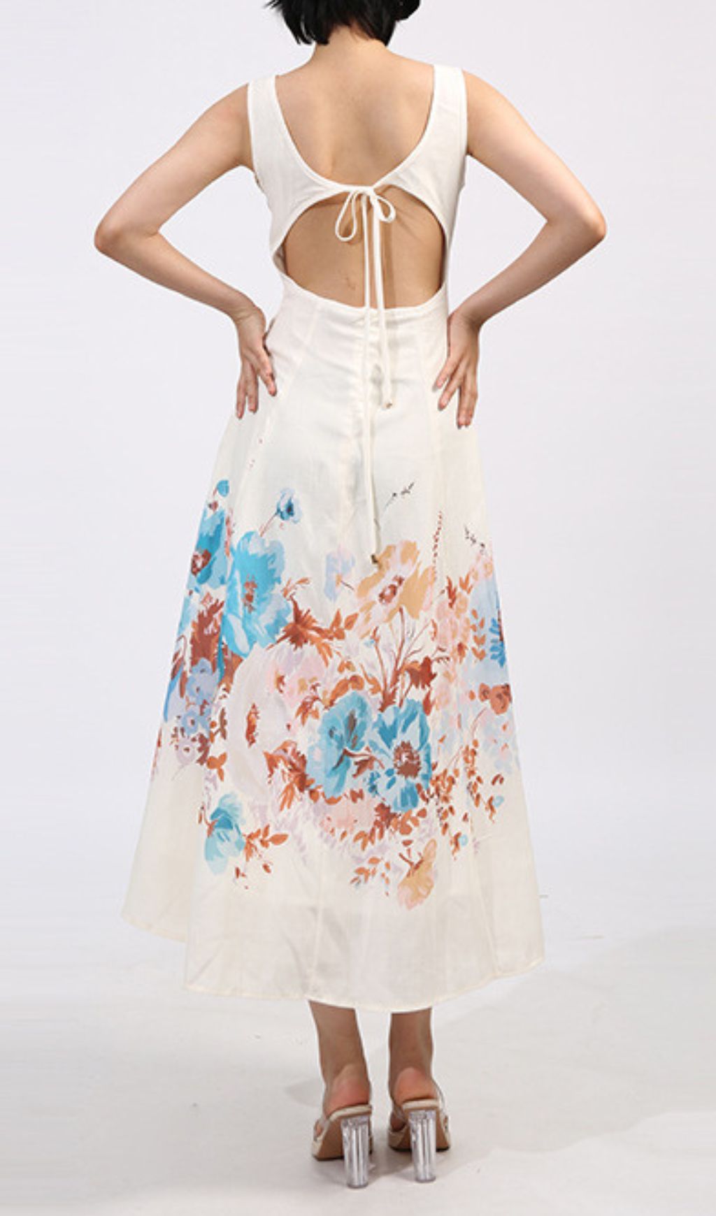 Genoveva Floral Printed Midi Dress