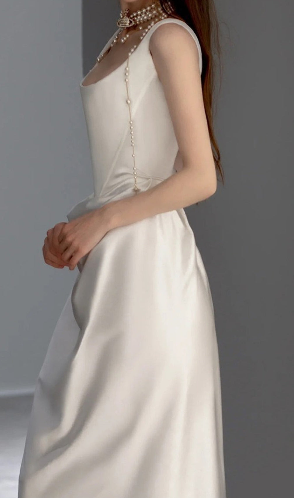 Avian Satin Wedding Dress