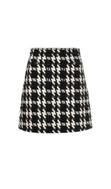 HOUNDSTOOTH MINI SKIRT