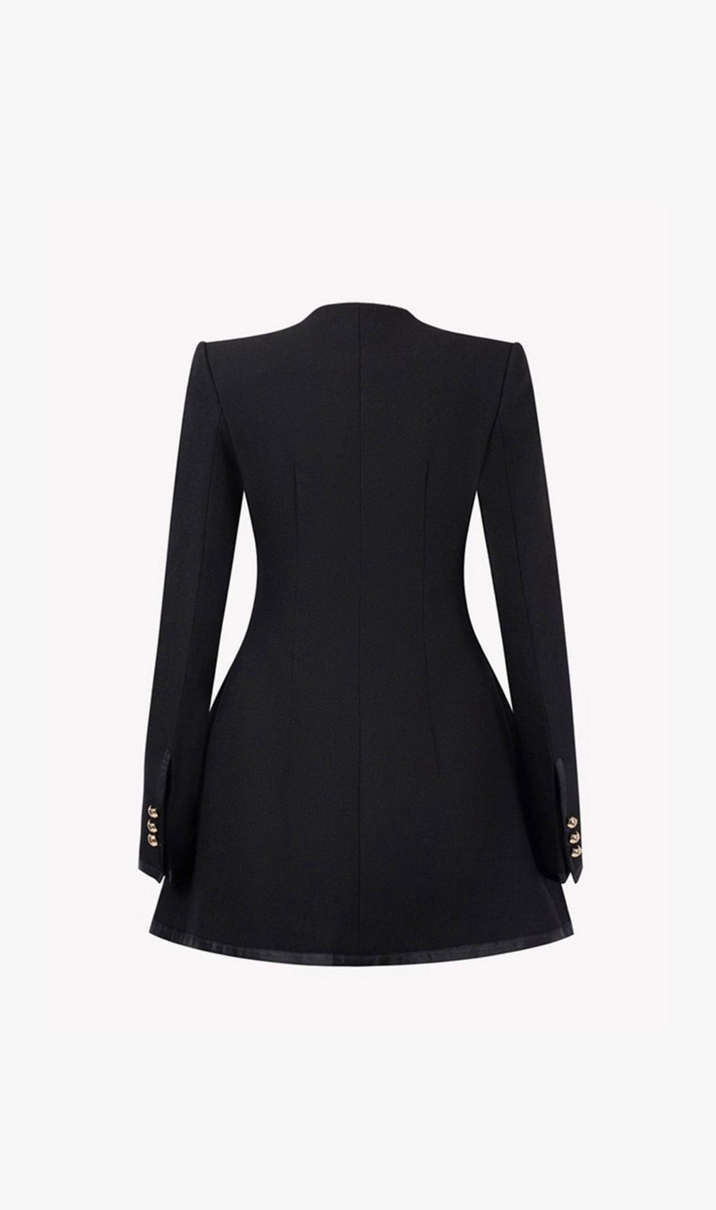 Jaylee Black Tailored Blazer Coat for Women - Chic & Versatile Outerwear