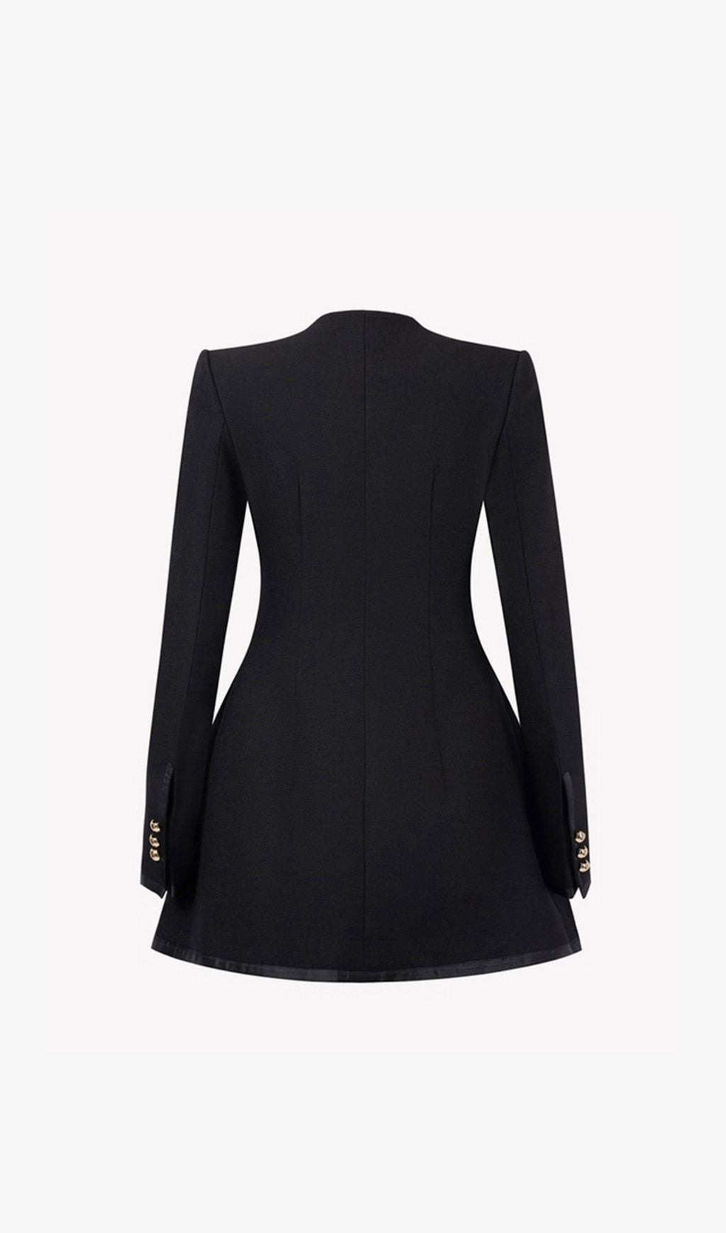 Jaylee Black Tailored Blazer Coat for Women - Chic & Versatile Outerwear