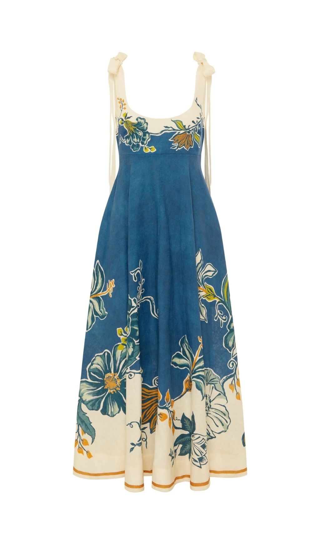 Konner Blue Printed Maxi Dress