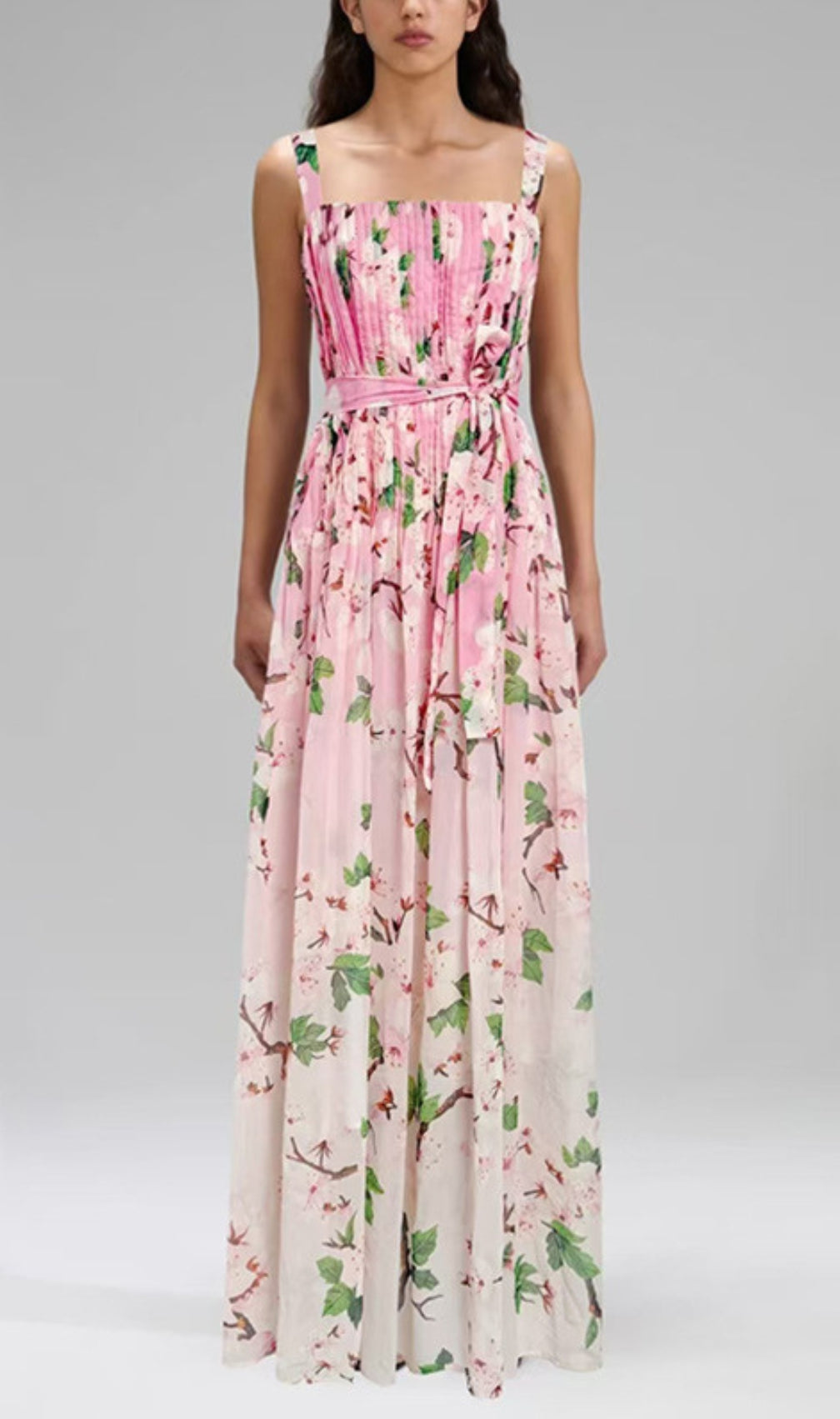 Daryl Strappy Floral Printed Maxi Dress