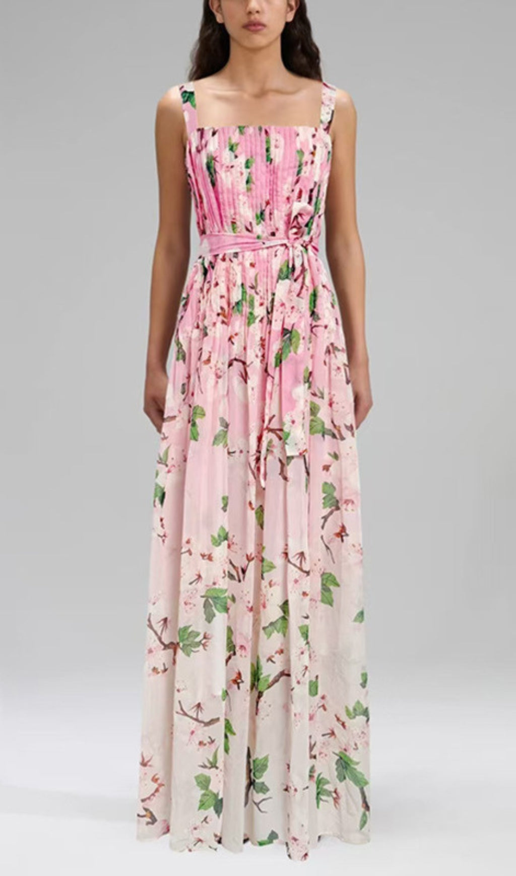 Daryl Strappy Floral Printed Maxi Dress