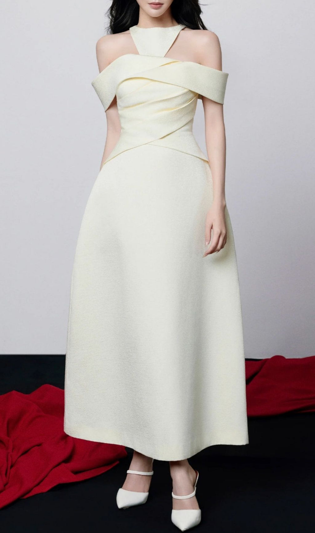 Kerri Elegant Off-Shoulder Maxi Dress - Romantic Gown for Special Occasions