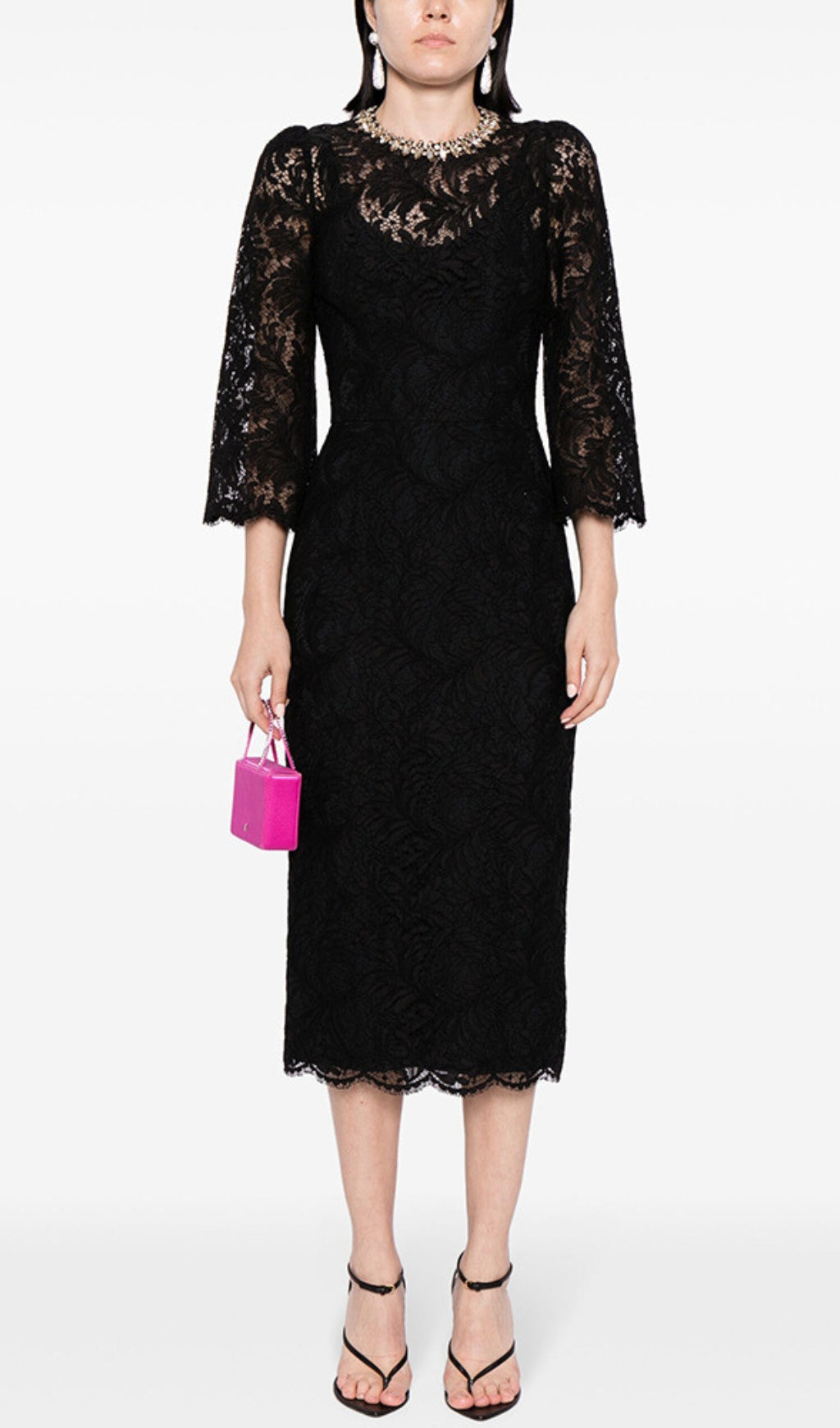 Dorothea Lace Midi Dress