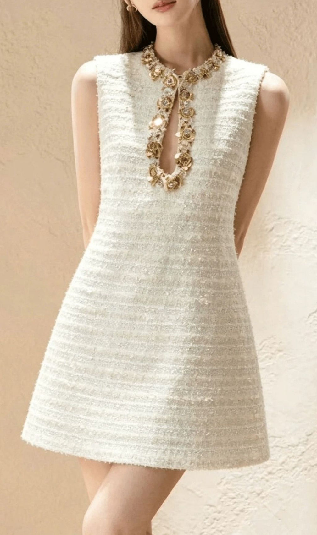 Kimbella Glamorous Sleeveless Diamante Mini Dress - Sparkle & Chic Evening Wear