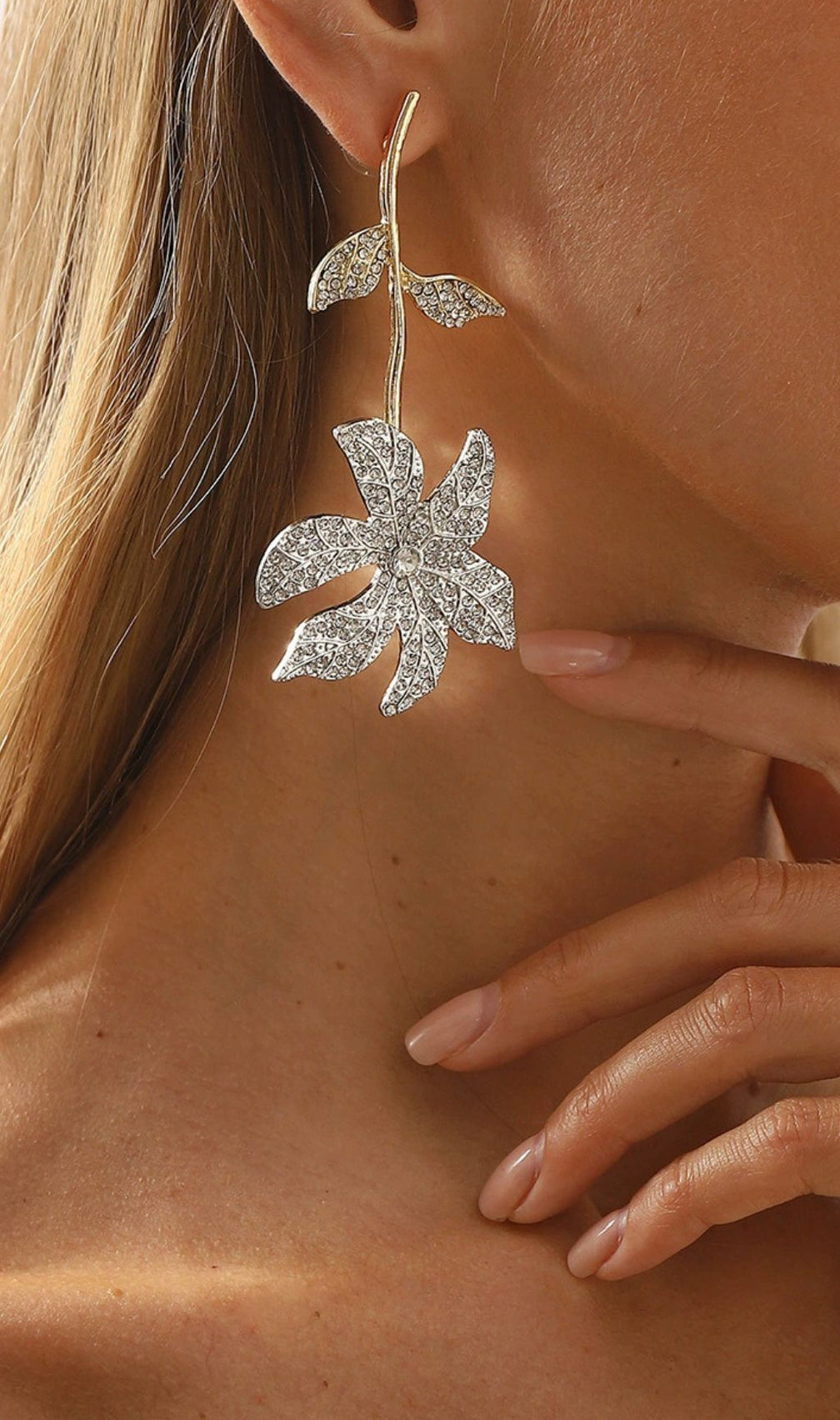 Dazzling Josephe Bloom Statement Earrings for Women