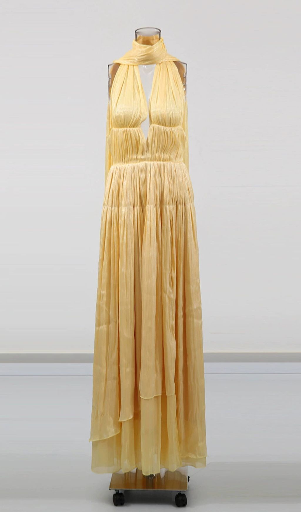 Gwladus Halter High Split Maxi Dress