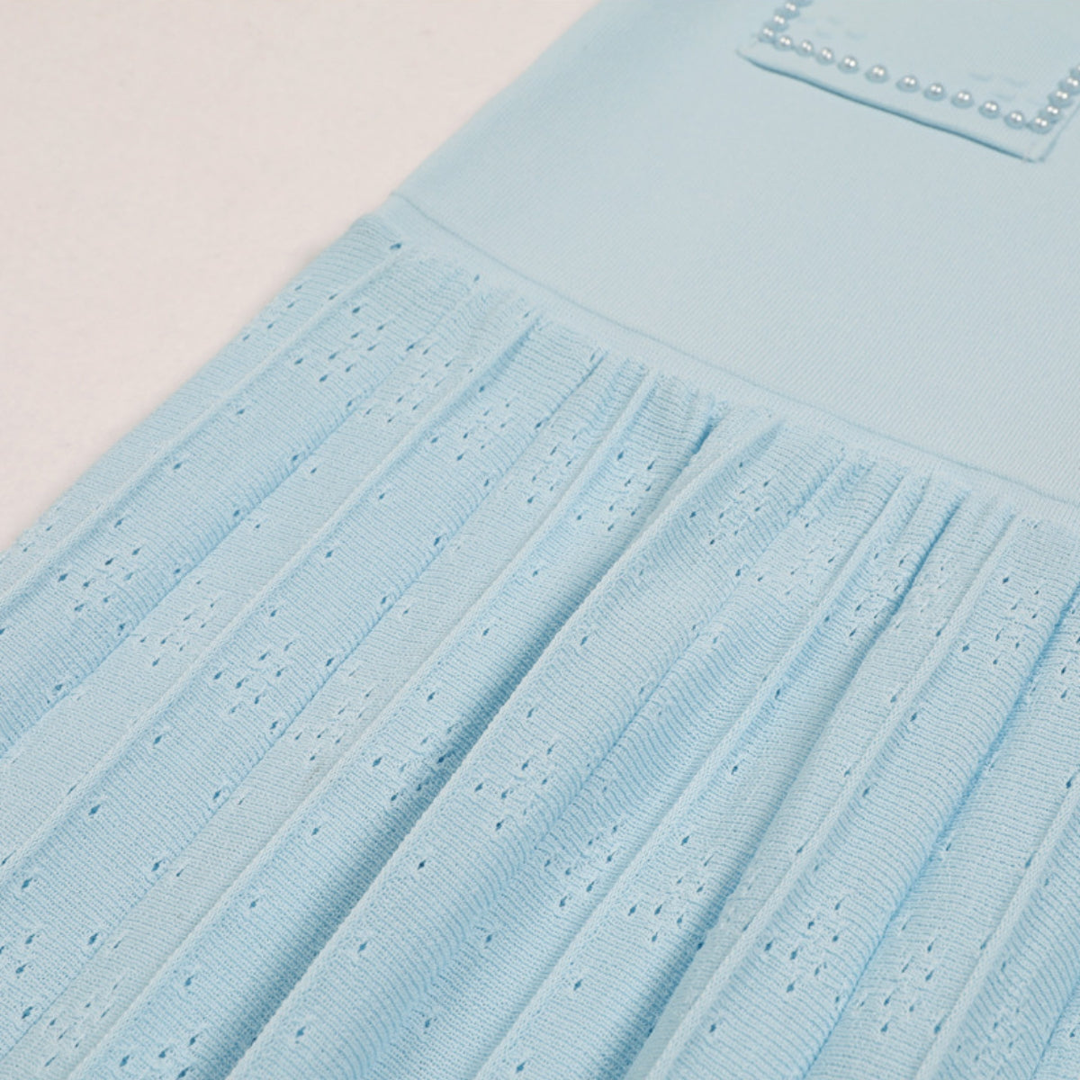 Edie Blue Bead Midi Dress & Cardigan