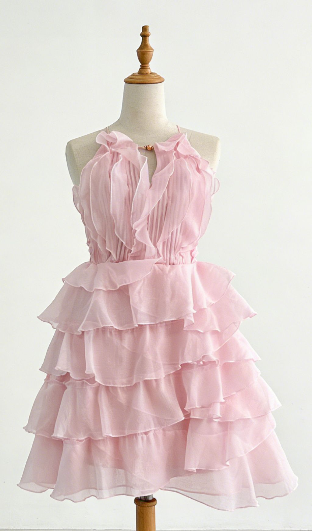 Kadyn Halter Ruffle Mini Dress