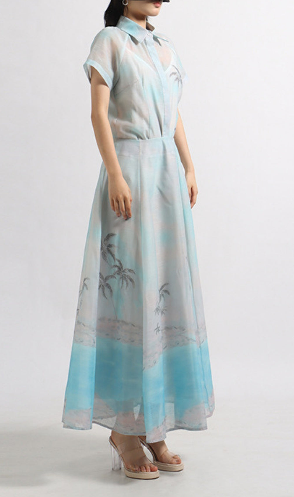 Eran Printed Shirt & Maxi Skirt Set