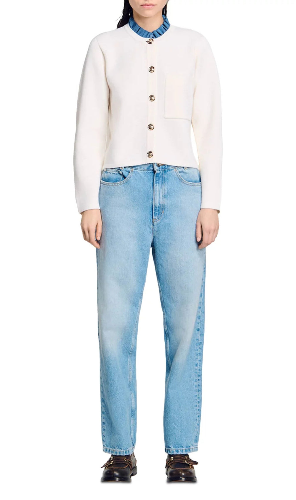 Meunier White Cardigan